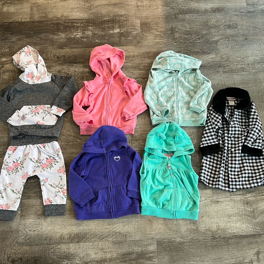 Lot of 18 Month Girl Jackets